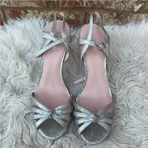 Elegant Silver Strappy Heels - Picture 8 of 10